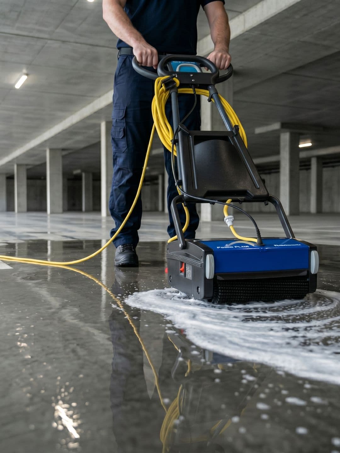 Polished concrete and hard surface floor cleaning - Metro Vancouver property