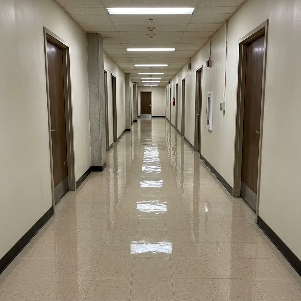 After: Commercial Hallway Restoration